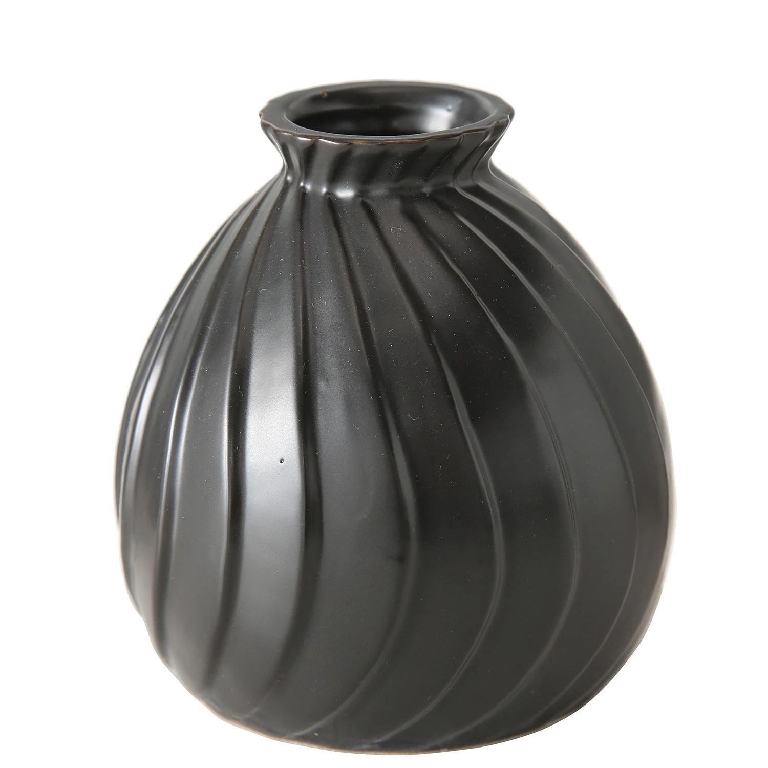 Boltze Vases Zalina (4 éléments) - Porcelaine - Noir 4 Boltze Vases Zalina (4 éléments) - Porcelaine - Noir – Image 4