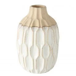 Boltze Vase Malia I - Faïence - Crème