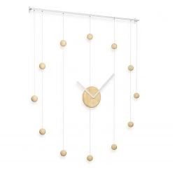Umbra Horloge murale Hangtime - Hévéa / Acier - Blanc / Naturel -Pas Cher Décoration Magasin 1000247953 210216 15370800285 DETAILS P000000001000247953