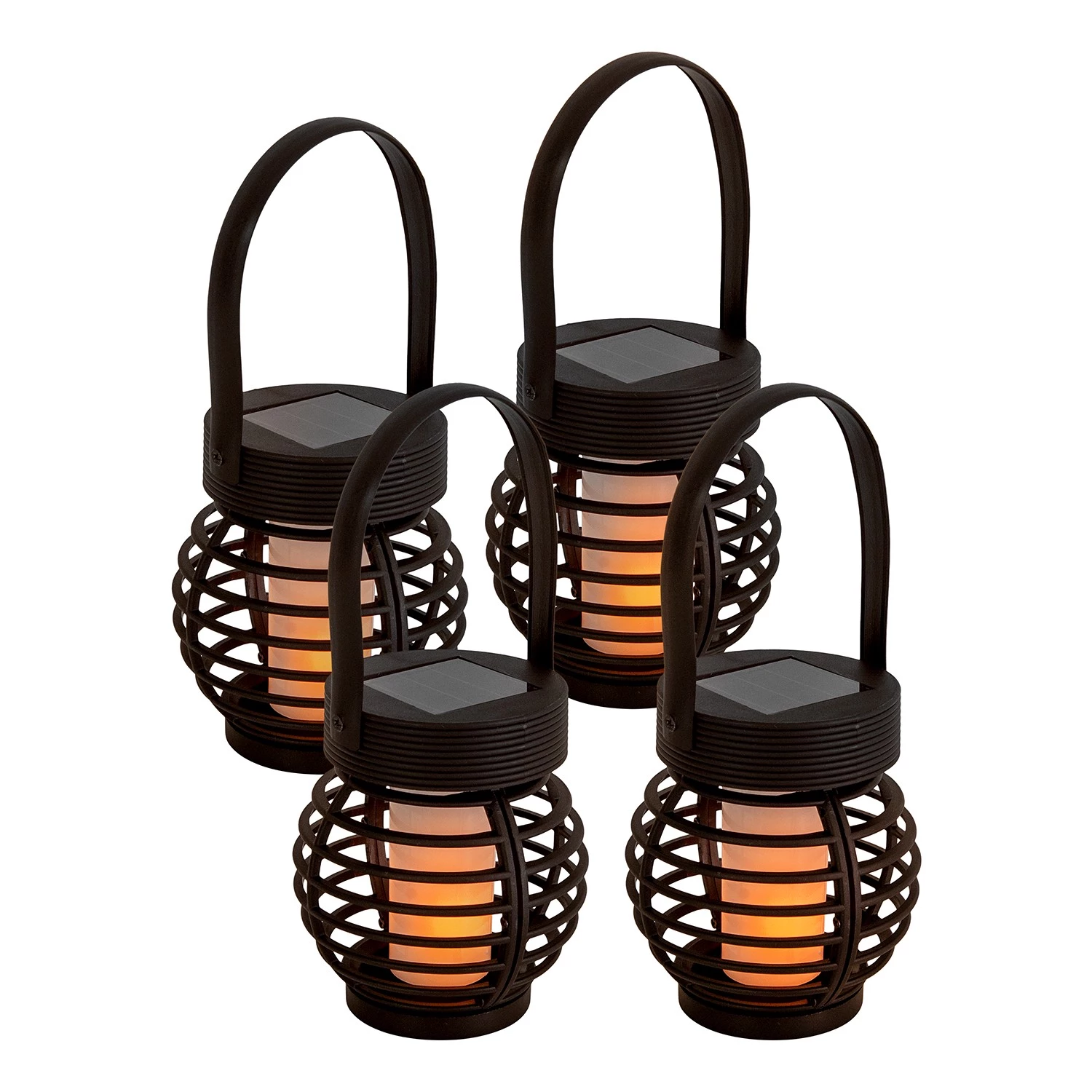 Näve Bornes éclairage Roubaix (lot de 4) - Polyéthylène - 1 ampoule 1 Näve Bornes éclairage Roubaix (lot de 4) - Polyéthylène - 1 ampoule