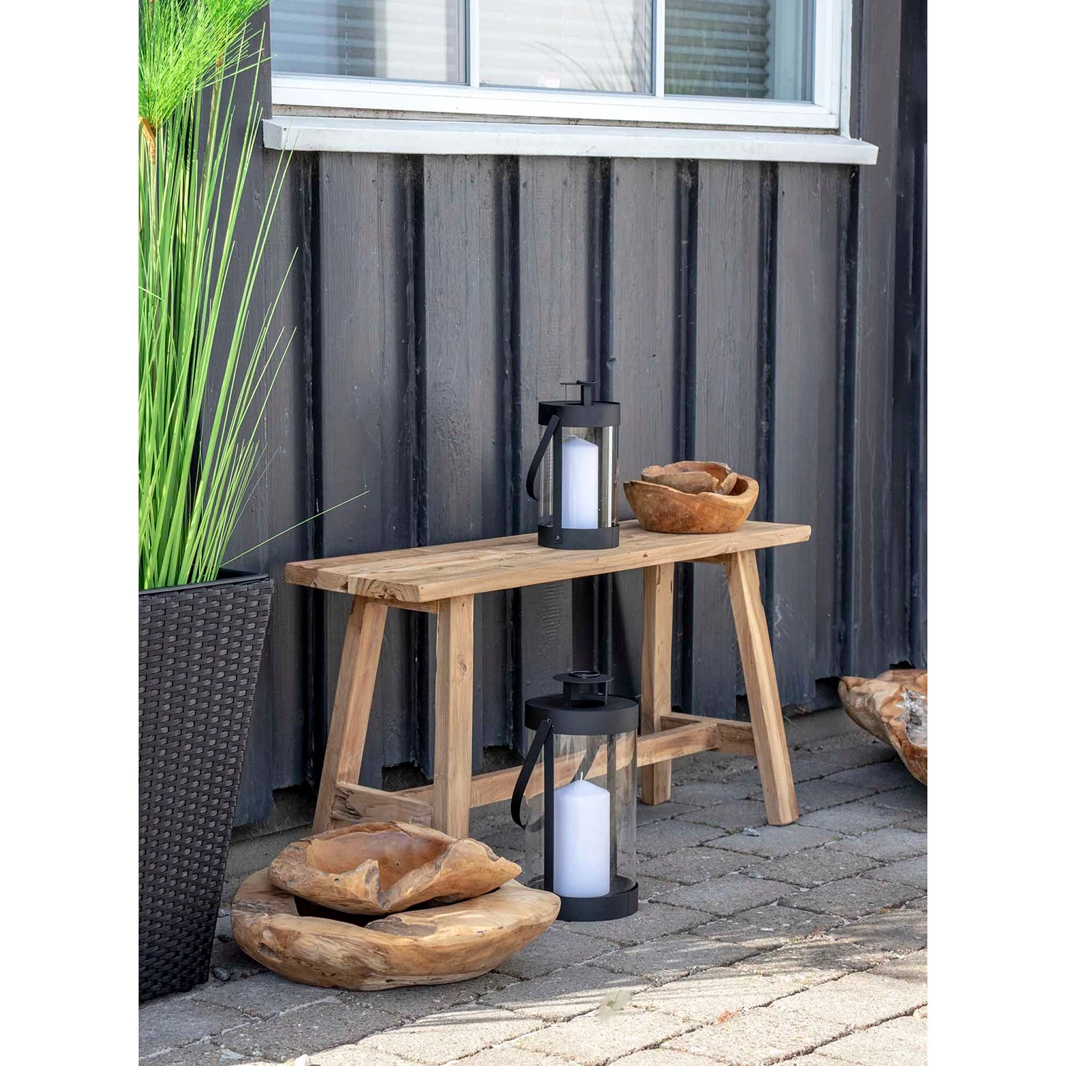 Twentyfour Lanternes Bondi (2 éléments) - Verre cristallin / Acier - Transparent / Noir 6 Twentyfour Lanternes Bondi (2 éléments) - Verre cristallin / Acier - Transparent / Noir – Image 6