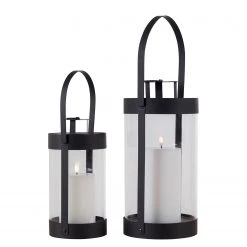 Twentyfour Lanternes Bondi (2 éléments) - Verre cristallin / Acier - Transparent / Noir 17 Twentyfour Lanternes Bondi (2 éléments) - Verre cristallin / Acier - Transparent / Noir -Pas Cher Décoration Magasin 1000253644 210319 11463400039 DETAILS P000000001000253644