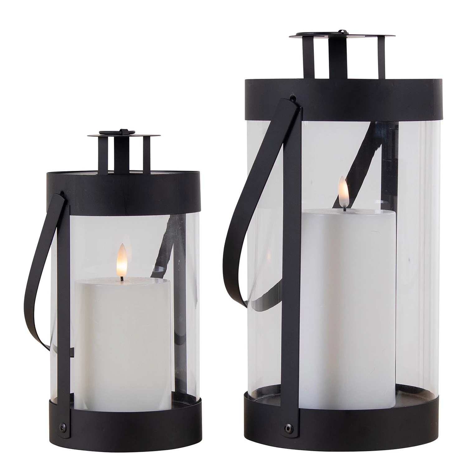 Twentyfour Lanternes Bondi (2 éléments) - Verre cristallin / Acier - Transparent / Noir 10 Twentyfour Lanternes Bondi (2 éléments) - Verre cristallin / Acier - Transparent / Noir – Image 10