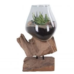 Twentyfour Objet décoratif San Marino III - Teck / Verre cristallin - Marron 10 Twentyfour Objet décoratif San Marino III - Teck / Verre cristallin - Marron -Pas Cher Décoration Magasin 1000253673 210319 11463800173 DETAILS P000000001000253673