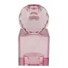 Twentyfour Bougeoir Torcello - Verre cristallin - Rose