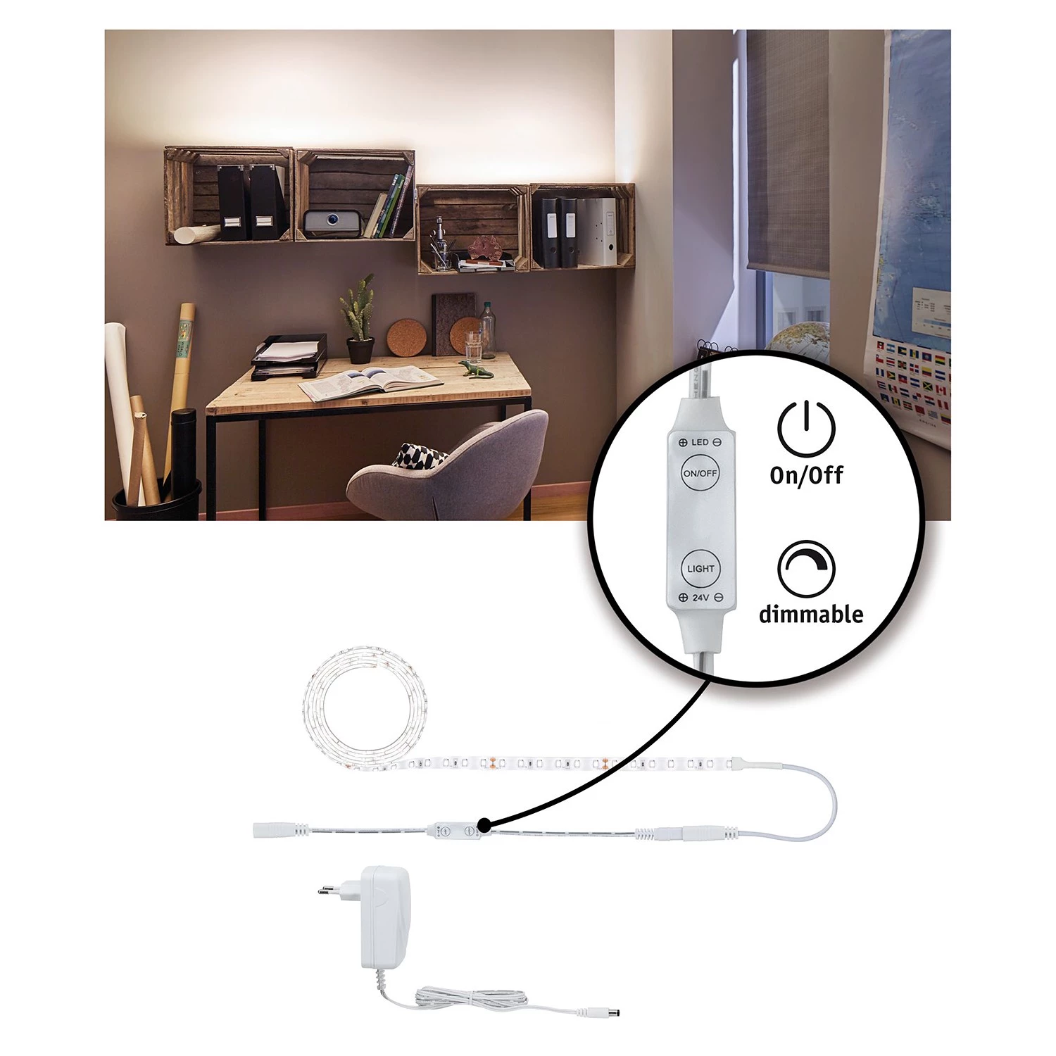 Paulmann Ruban LED SimpLED 1,5m III - Silicone - 1 ampoule 6 Paulmann Ruban LED SimpLED 1,5m III - Silicone - 1 ampoule – Image 6