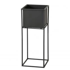 Boltze Cache-pots Tara (lot de 2) - Fer - Noir -Pas Cher Décoration Magasin 1000264134 210511 09044100007 DETAILS P000000001000264134