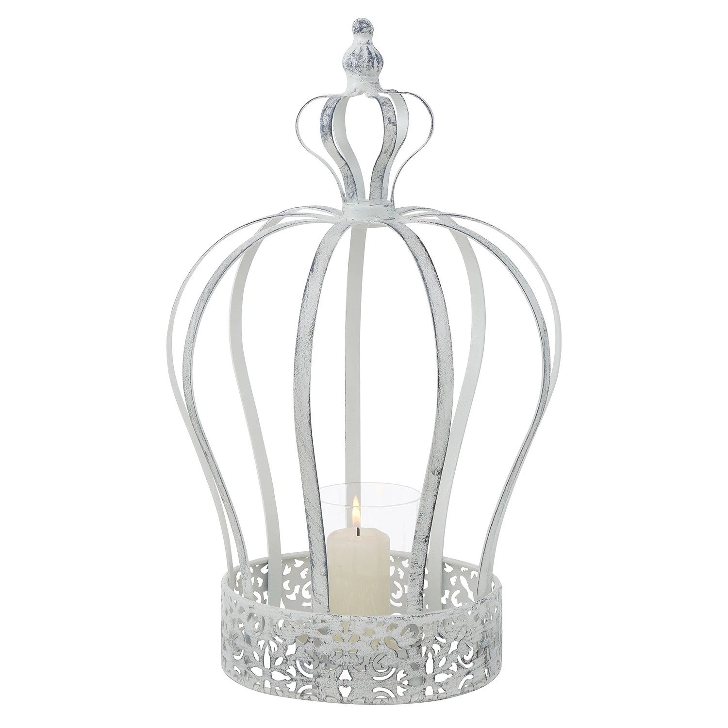 Boltze Photophores Lilli - Fer - Blanc 1 Boltze Photophores Lilli - Fer - Blanc