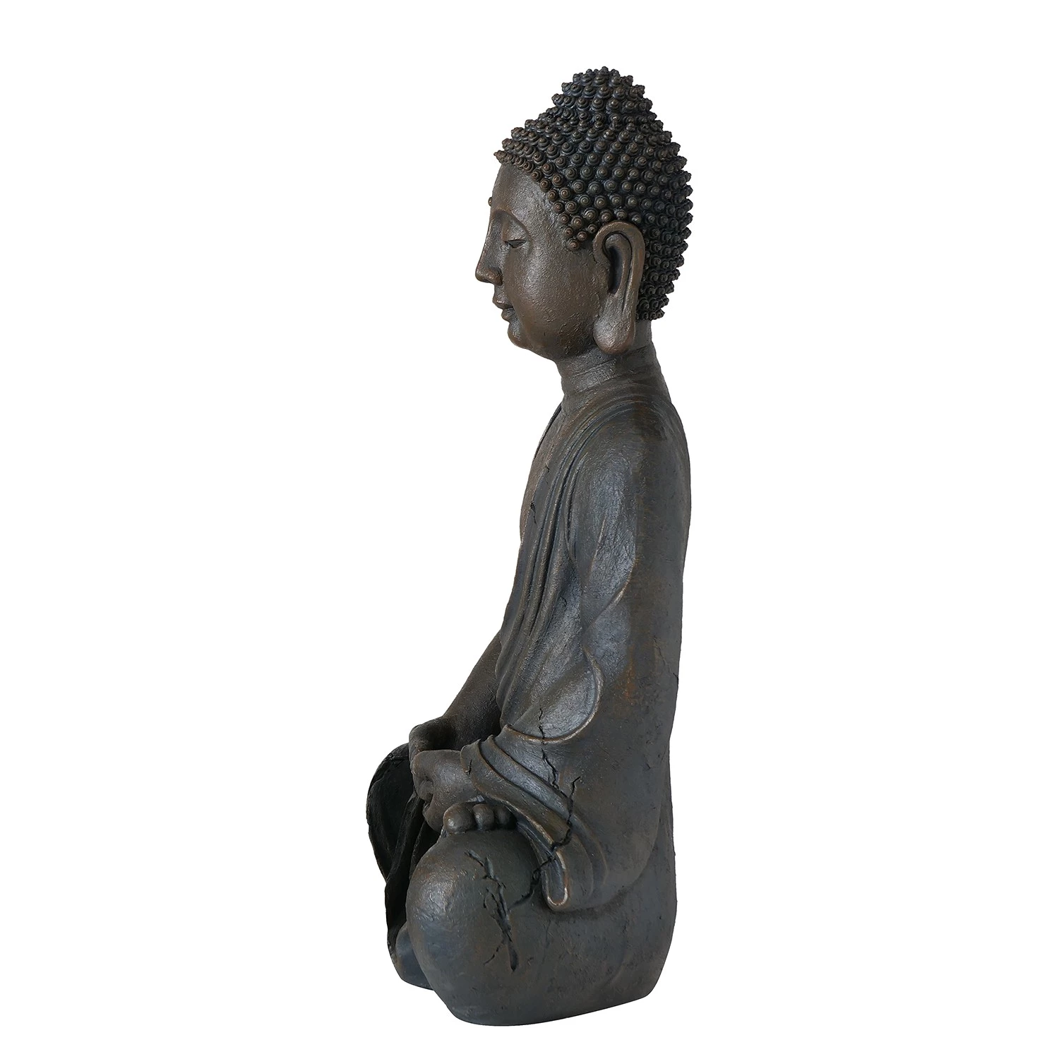 Boltze Statuette Buddha Jarven - Résine synthétique - Doré 2 Boltze Statuette Buddha Jarven - Résine synthétique - Doré – Image 2
