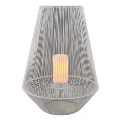 Reality Leuchten Borne éclairage extérieur Mineros - Polyacrylique - Blanc - Hauteur : 51 cm