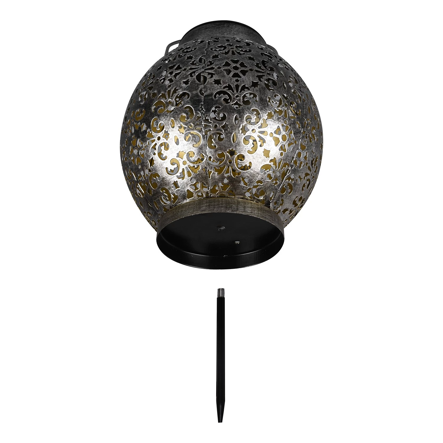 Reality Leuchten Borne éclairage extérieur Camiri - Fer - 1 ampoule - Argenté 4 Reality Leuchten Borne éclairage extérieur Camiri - Fer - 1 ampoule - Argenté – Image 4