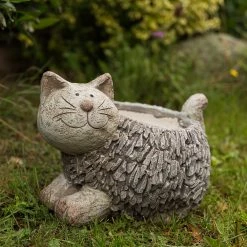 My Flair Pot de fleur Chat - Résine artificielle / Polyrésine - Naturel -Pas Cher Décoration Magasin 1000265606 210520 16213900007 MOOD DETAILS P000000001000265606 mood