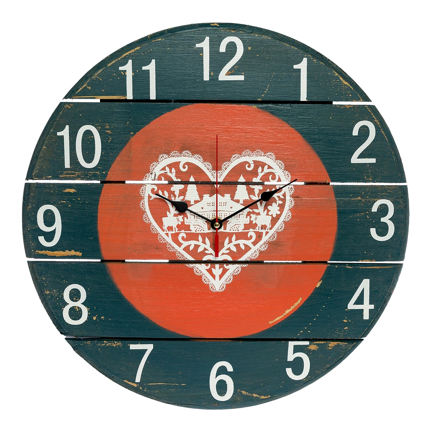 My Flair Horloge murale Century - Sapin - Vert 1 My Flair Horloge murale Century - Sapin - Vert