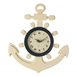 My Flair Horloge murale Wipert - Sapin - Blanc