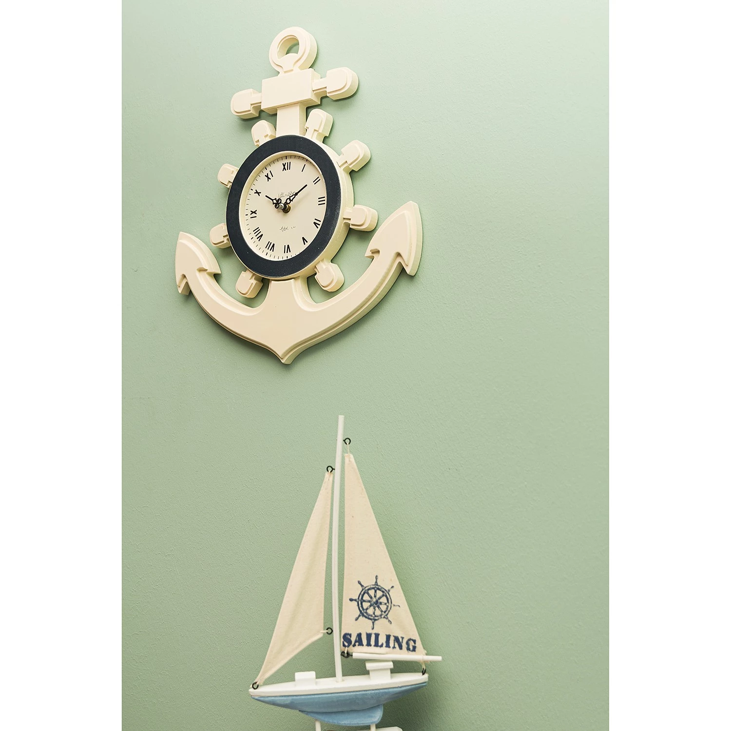 My Flair Horloge murale Wipert - Sapin - Blanc 3 My Flair Horloge murale Wipert - Sapin - Blanc – Image 3