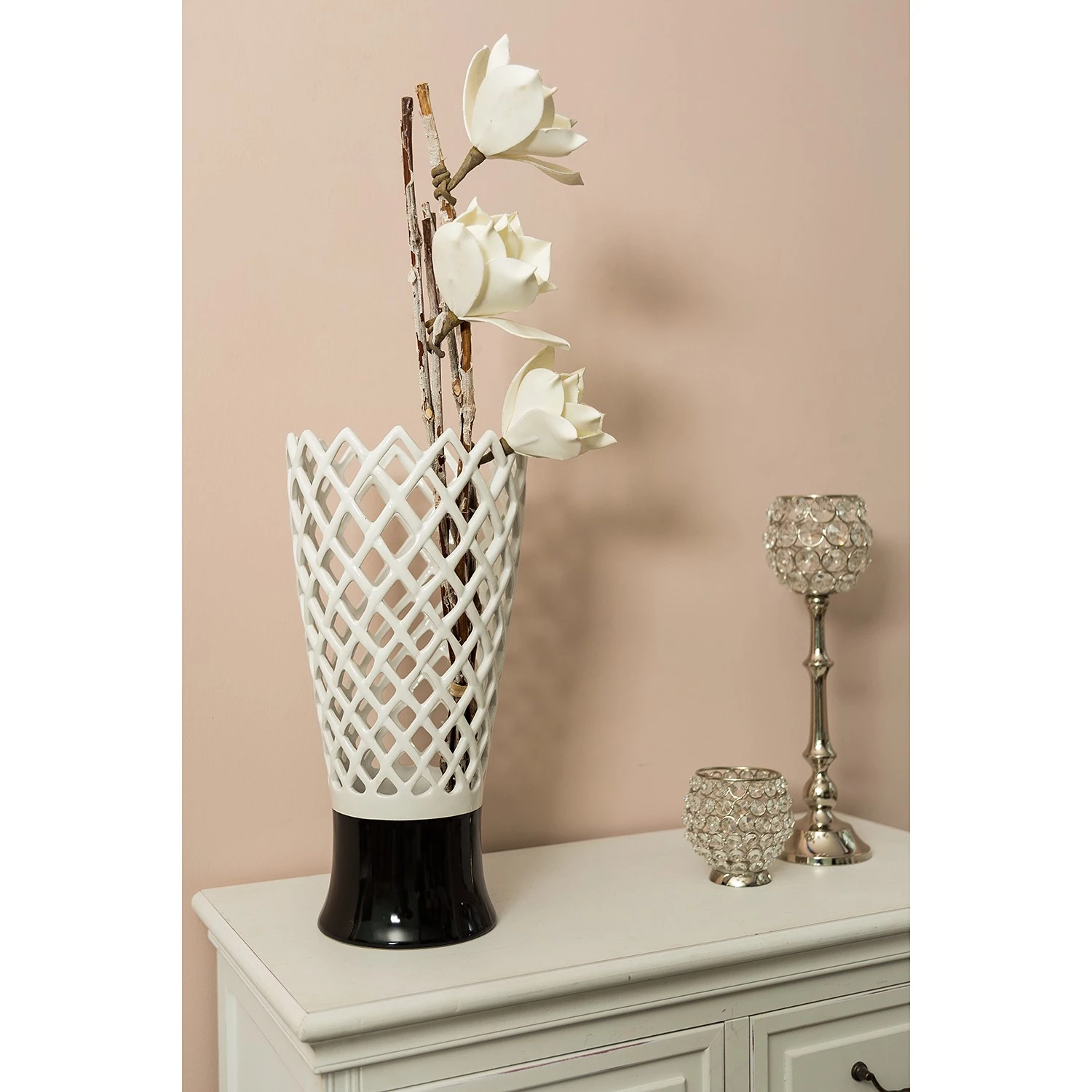 My Flair Vase Kattra - Faïence - Blanc 2 My Flair Vase Kattra - Faïence - Blanc – Image 2