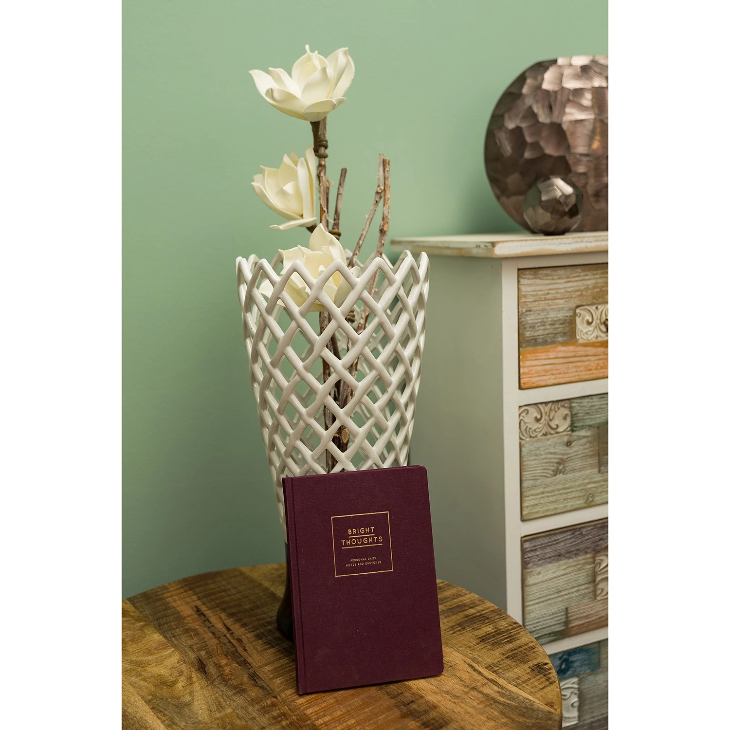 My Flair Vase Kattra - Faïence - Blanc 3 My Flair Vase Kattra - Faïence - Blanc – Image 3