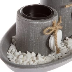 My Flair Bougeoir avec plateau Tabea - Verre transparent / Sapin - Gris 9 My Flair Bougeoir avec plateau Tabea - Verre transparent / Sapin - Gris -Pas Cher Décoration Magasin 1000265709 210520 16220100433 DETAILS P000000001000265709