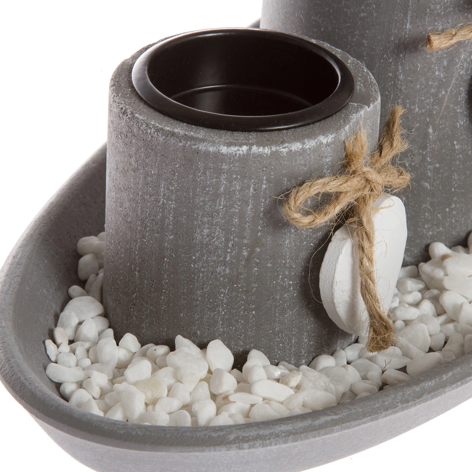 My Flair Bougeoir avec plateau Tabea - Verre transparent / Sapin - Gris 5 My Flair Bougeoir avec plateau Tabea - Verre transparent / Sapin - Gris – Image 5