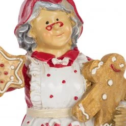 My Flair Père Noël et boulangère (2 éléments) - Résine artificielle / Polyrésine - Blanc -Pas Cher Décoration Magasin 1000265738 210520 16220600536 DETAILS P000000001000265738