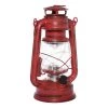 My Flair Lanterne LED Teje - Verre transparent / Fer - Rouge antique
