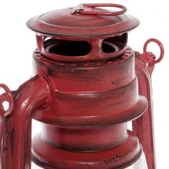 My Flair Lanterne LED Teje - Verre transparent / Fer - Rouge antique -Pas Cher Décoration Magasin 1000265752 210520 16220800583 DETAILS P000000001000265752