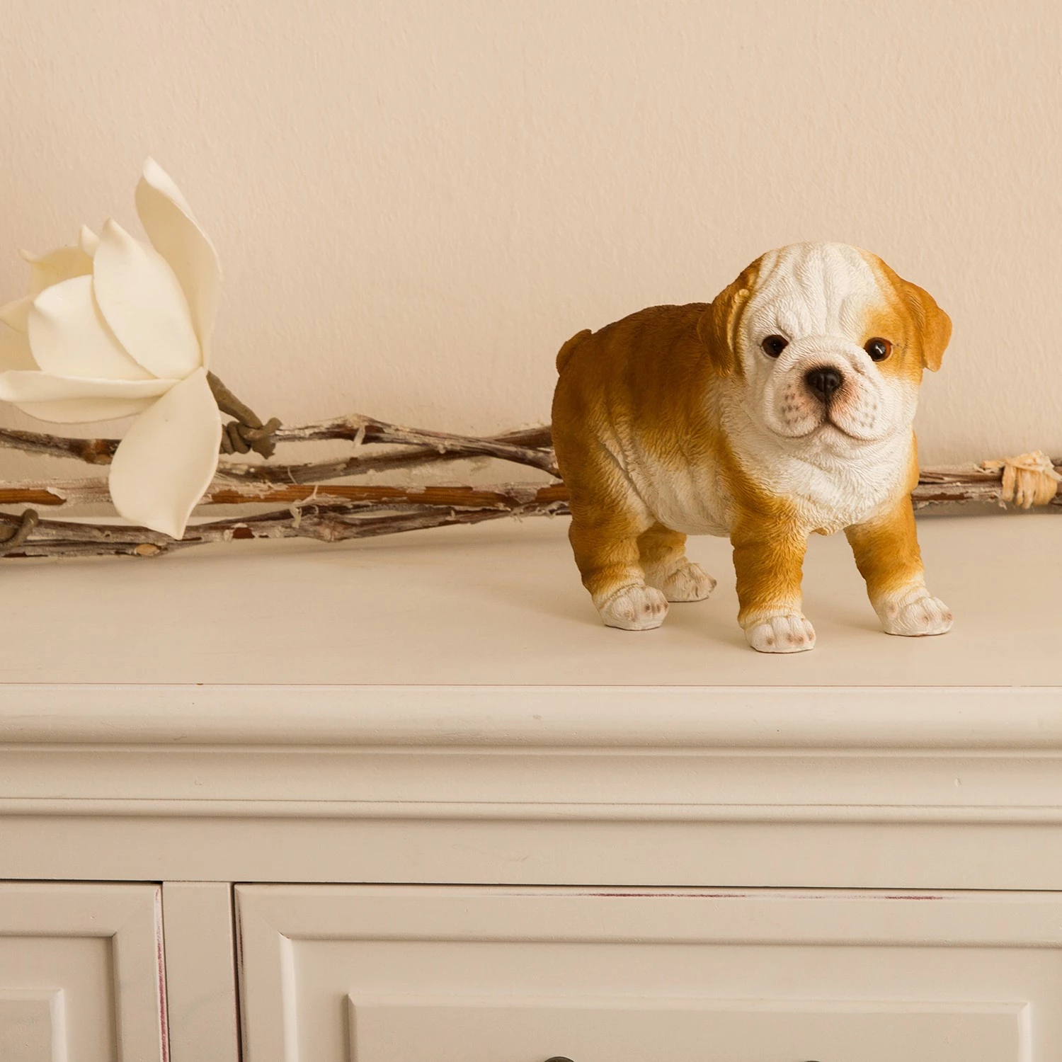 My Flair Figurine Mops Abby - Résine artificielle / Polyrésine - Blanc 2 My Flair Figurine Mops Abby - Résine artificielle / Polyrésine - Blanc – Image 2