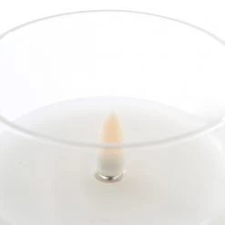 My Flair Bougie LED Kabern - Verre transparent / Cire - Blanc -Pas Cher Décoration Magasin 1000265771 210520 16221100671 DETAILS P000000001000265771