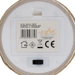 My Flair Bougie LED Kabern - Verre transparent / Cire - Blanc -Pas Cher Décoration Magasin 1000265771 210520 16221100672 DETAILS P000000001000265771