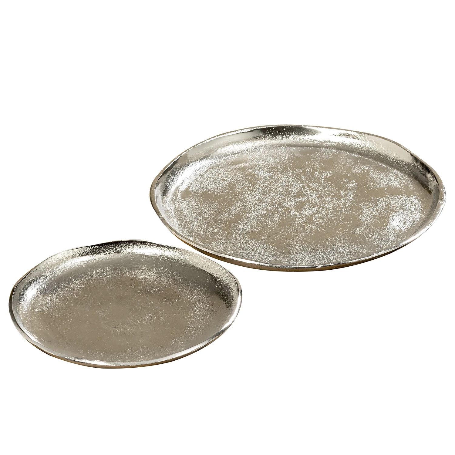 Boltze Assiettes Flaire (2 éléments) - Aluminium - Argenté 1 Boltze Assiettes Flaire (2 éléments) - Aluminium - Argenté