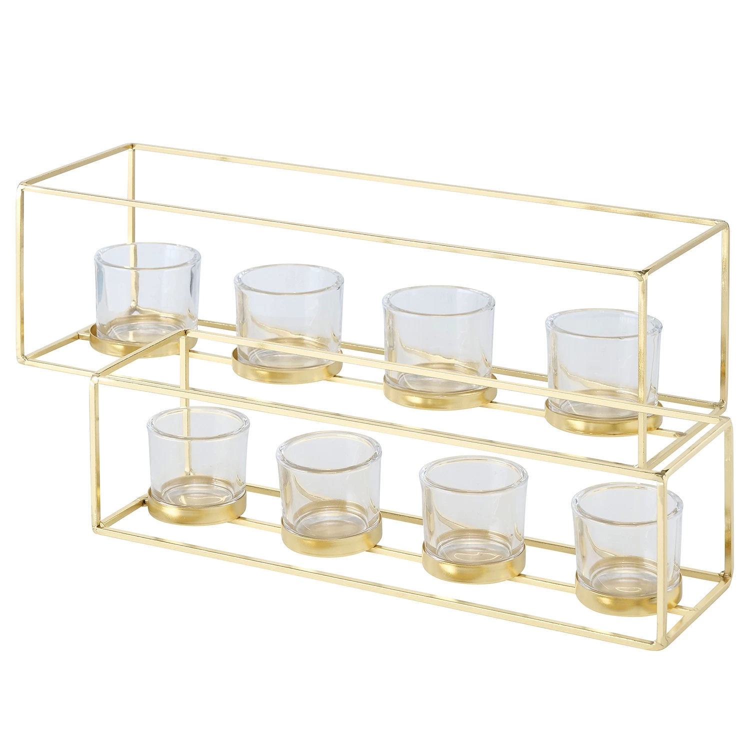 Boltze Photophores Combo (2 éléments) - Fer - Doré 1 Boltze Photophores Combo (2 éléments) - Fer - Doré