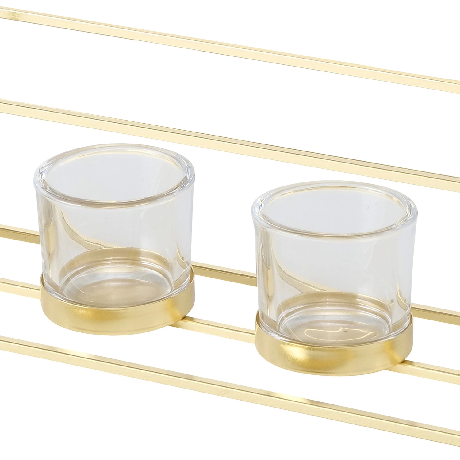 Boltze Photophores Combo (2 éléments) - Fer - Doré 4 Boltze Photophores Combo (2 éléments) - Fer - Doré – Image 4