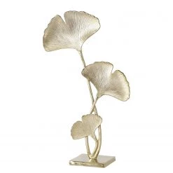 Boltze Objet déco Ginkgo - Aluminium - Doré