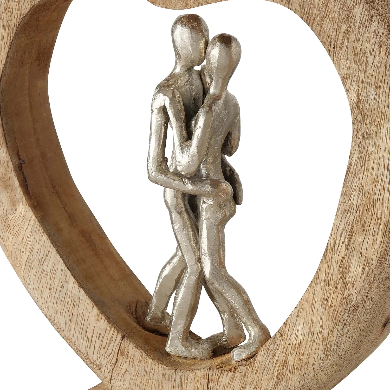 Boltze Objet déco Loya - Aluminium / Manguier - Beige 3 Boltze Objet déco Loya - Aluminium / Manguier - Beige – Image 3