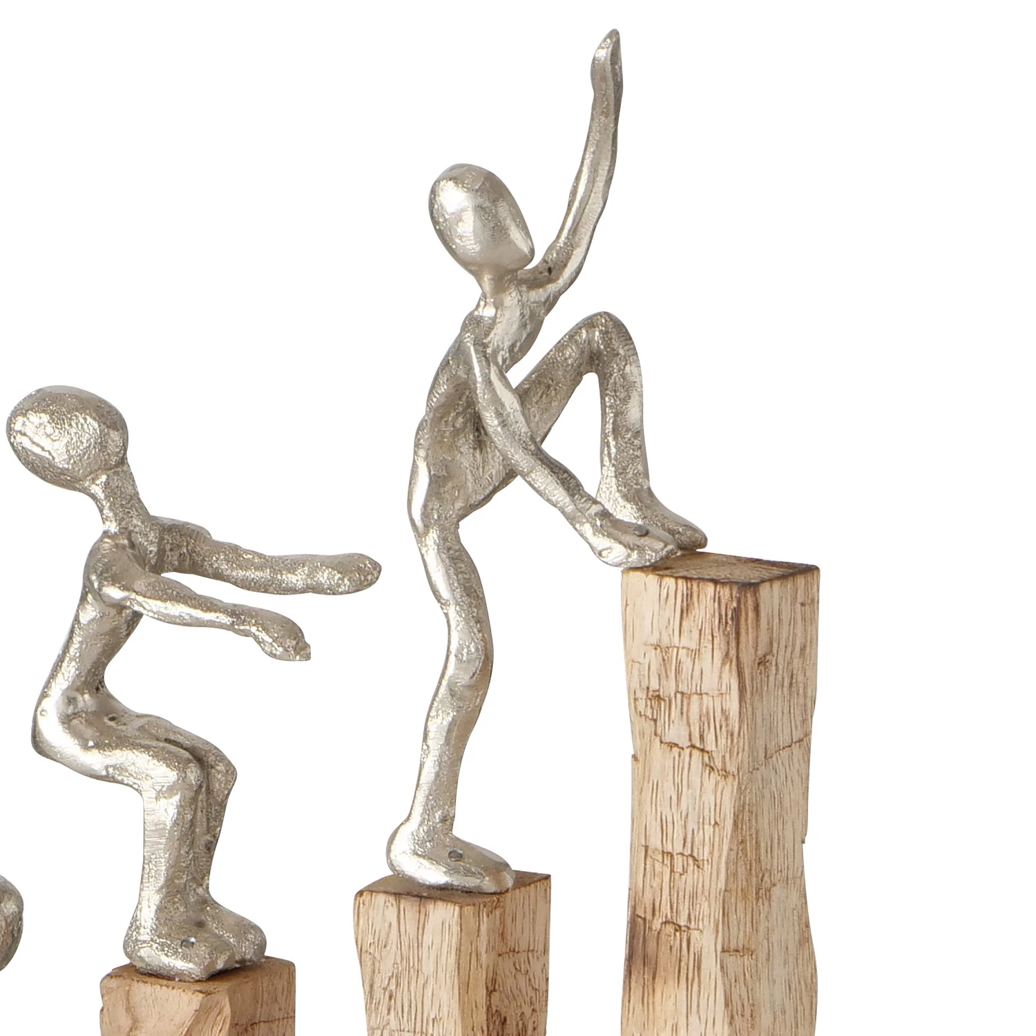 Boltze Objet déco Climbing - Aluminium / Manguier - Beige 2 Boltze Objet déco Climbing - Aluminium / Manguier - Beige – Image 2