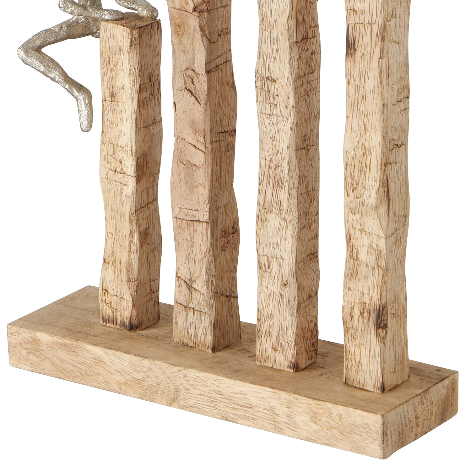 Boltze Objet déco Climbing - Aluminium / Manguier - Beige 4 Boltze Objet déco Climbing - Aluminium / Manguier - Beige – Image 4