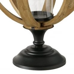 Boltze Photophore Akita II - Fer / Pin - Marron -Pas Cher Décoration Magasin 1000270869 210608 06243000388 DETAILS P000000001000270869