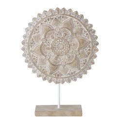Boltze Objet déco Coiba II - Résine - Blanc / Beige