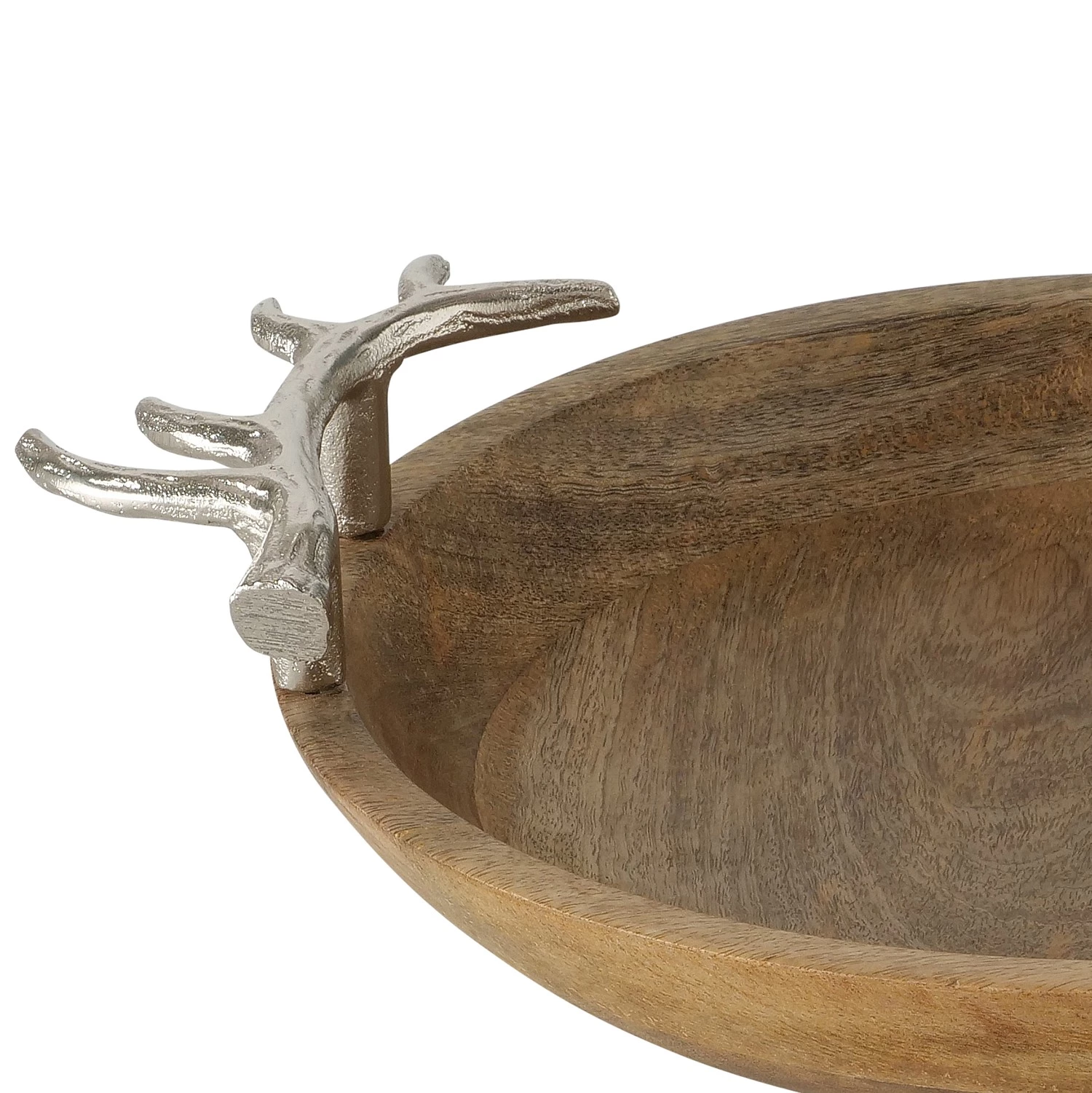 Boltze Bol Ternberg - Aluminium / Manguier - Marron / Argenté 2 Boltze Bol Ternberg - Aluminium / Manguier - Marron / Argenté – Image 2