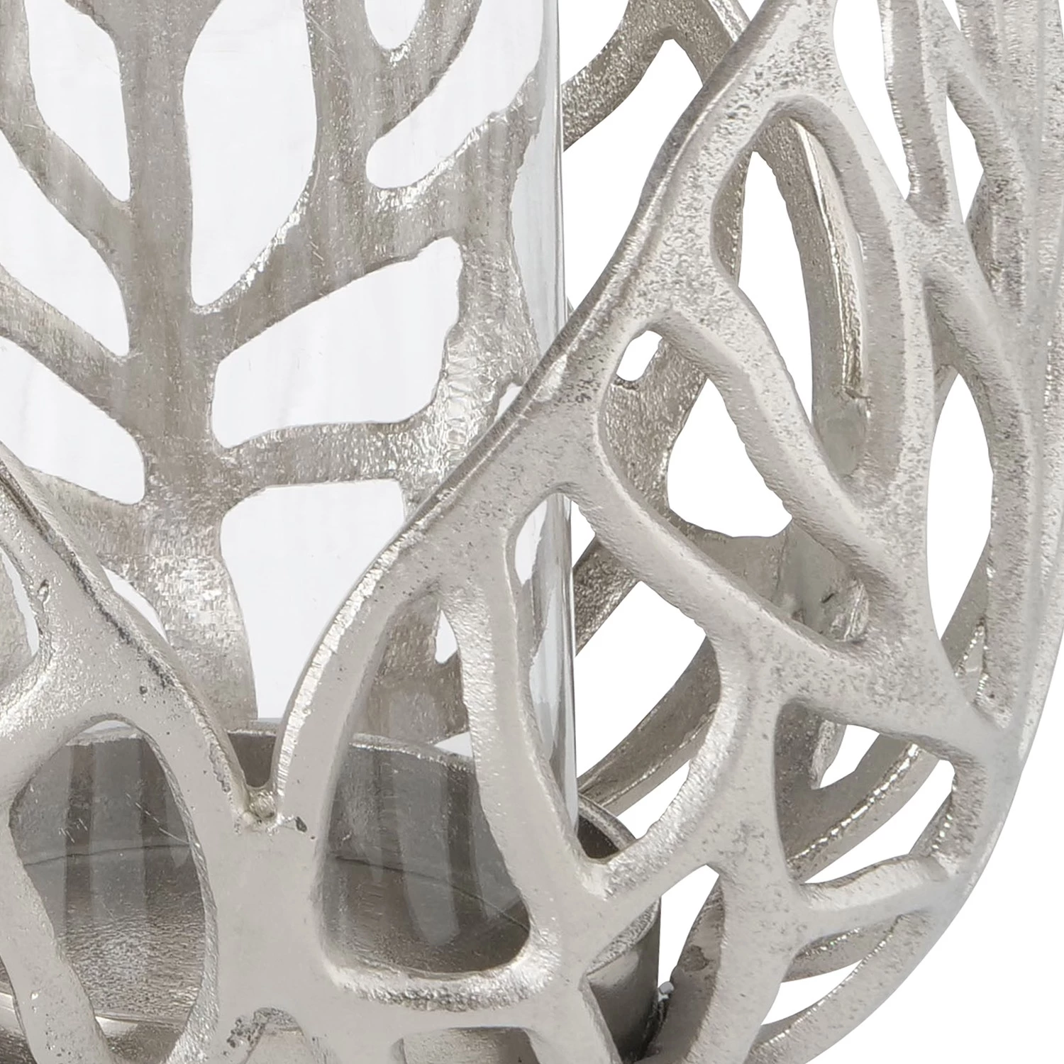 Boltze Photophores Sumati (2 éléments) - Verre transparent / Fer - Argenté 5 Boltze Photophores Sumati (2 éléments) - Verre transparent / Fer - Argenté – Image 5