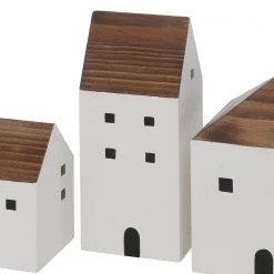 Boltze Objets déco Gotan (3 éléments) - Sapin / MDF - Blanc / Marron -Pas Cher Décoration Magasin 1000270911 210608 06244800524 DETAILS P000000001000270911