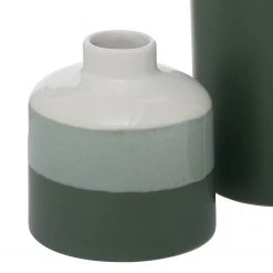 Boltze Vase Brixa (3 éléments) - Porcelaine - Vert / Gris -Pas Cher Décoration Magasin 1000270933 210608 06245700578 DETAILS P000000001000270933