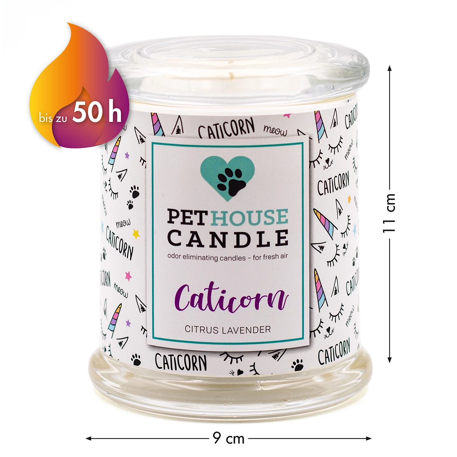 PetHouse Candle Bougie parfumée Citrus & Lavender - Mélange de cire de soja - Blanc 2 PetHouse Candle Bougie parfumée Citrus & Lavender - Mélange de cire de soja - Blanc – Image 2