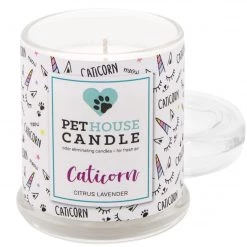 PetHouse Candle Bougie parfumée Citrus & Lavender - Mélange de cire de soja - Blanc