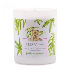 Ted & Friends Bougie parfumée Verbena Lemon - Mélange de cire de soja - Vert