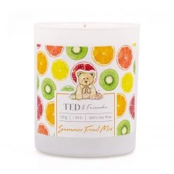 Ted & Friends Bougie parfumée Summer Fruit Mix - Mélange de cire de soja - Multicolore