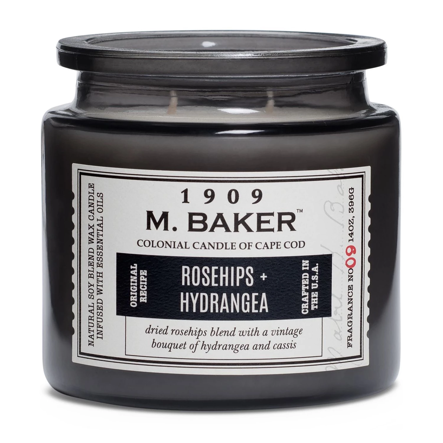 Colonial Candle Bougie parfumée Rosehips and Hydrangea - Mélange de cire de soja - Noir - 396 g 3 Colonial Candle Bougie parfumée Rosehips and Hydrangea - Mélange de cire de soja - Noir - 396 g – Image 3