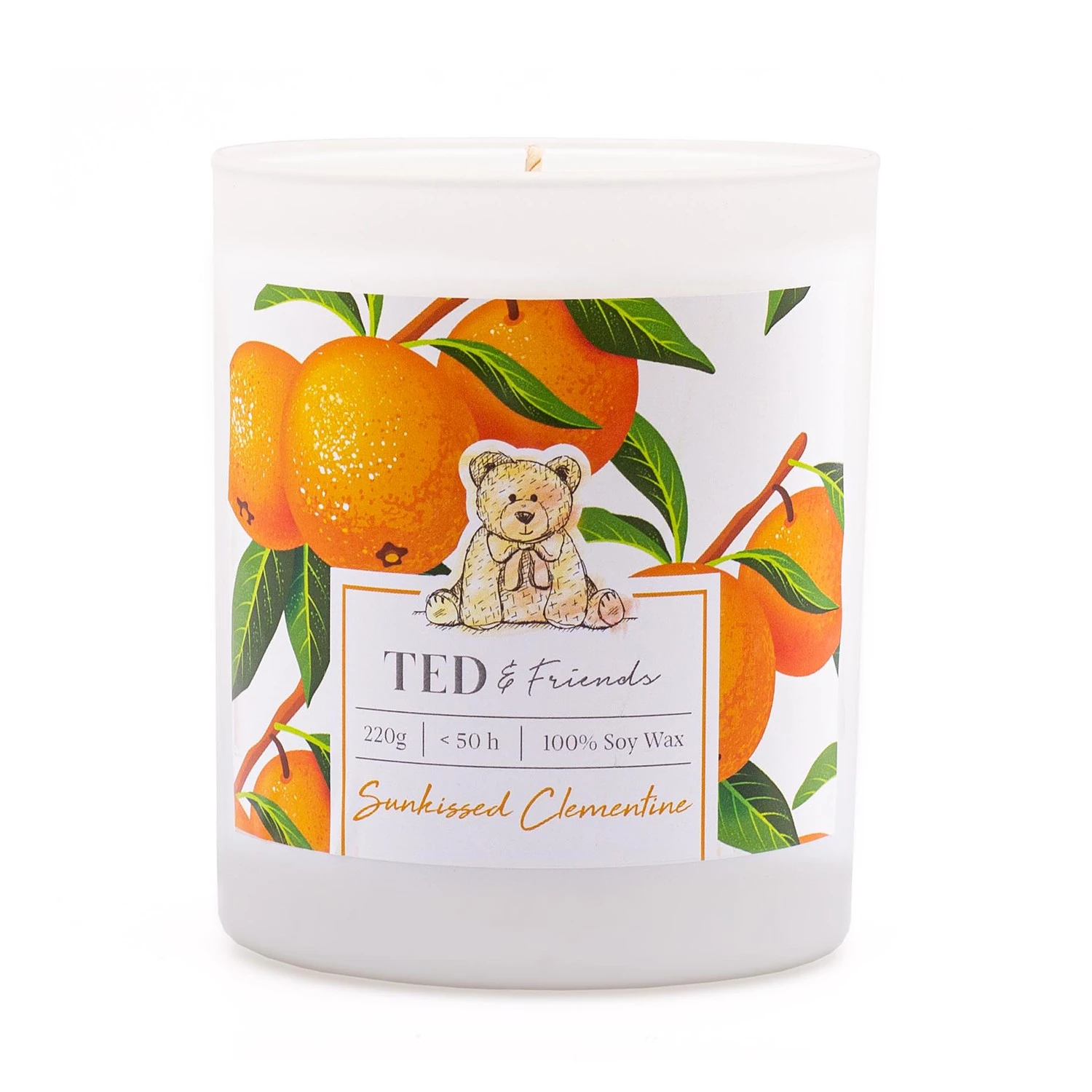 Ted & Friends Bougie parfumée Sunkissed Clemetine - Mélange de cire de soja - Orange 1 Ted & Friends Bougie parfumée Sunkissed Clemetine - Mélange de cire de soja - Orange