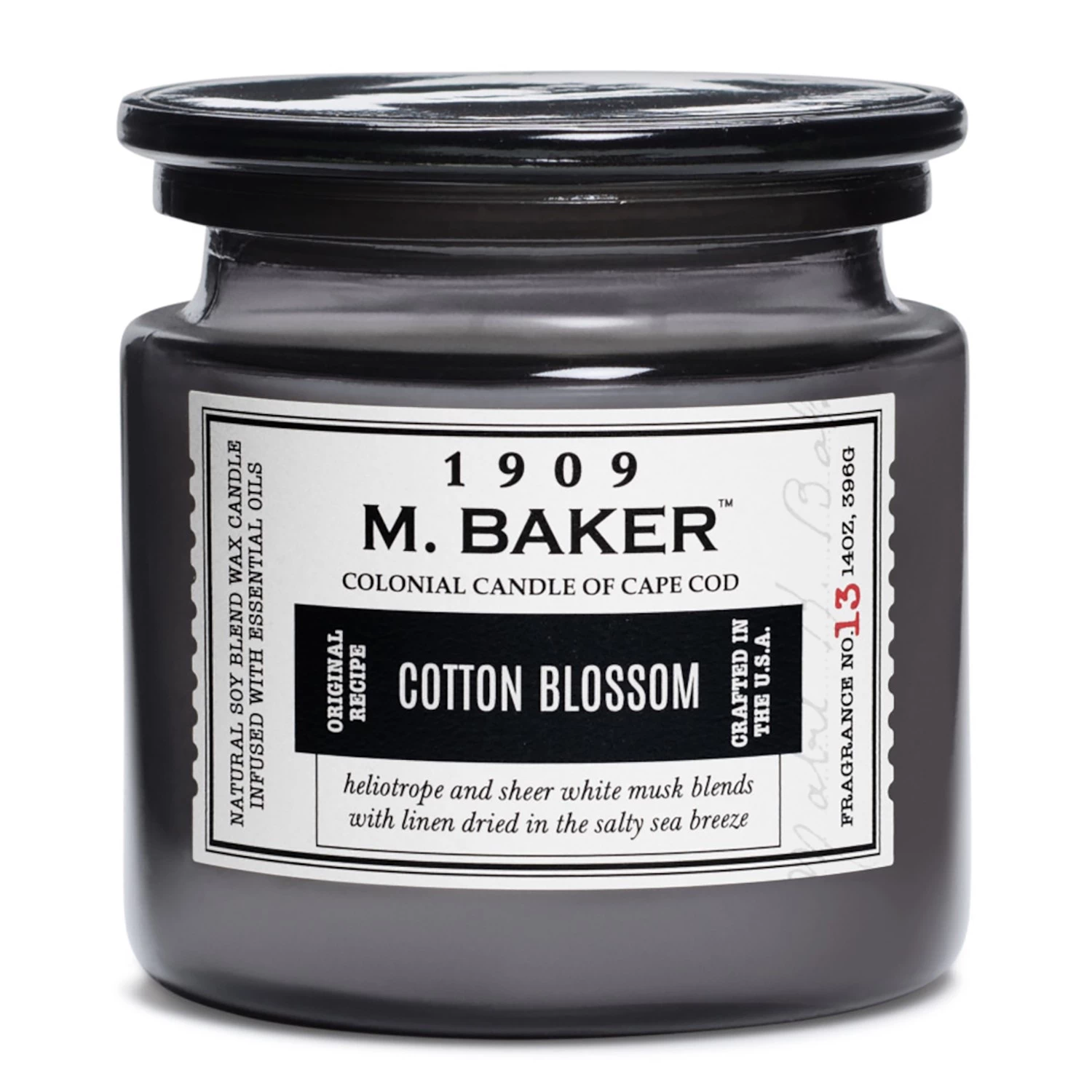 Colonial Candle Bougie parfumée Cotton Blossom - Mélange de cire de soja - Noir - 396 g 1 Colonial Candle Bougie parfumée Cotton Blossom - Mélange de cire de soja - Noir - 396 g