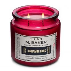 Colonial Candle Bougie parfumée Cinnamon Bark - Mélange de cire de soja - Rouge - 396 g -Pas Cher Décoration Magasin 1000271504 210625 16470900088 DETAILS P000000001000271504